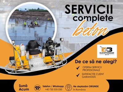 Turnăm și finisăm beton