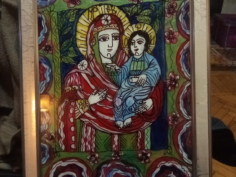 Icoane pe sticla de vânzare