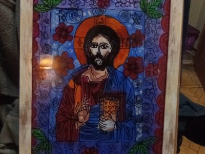 Icoane pe sticla de vânzare